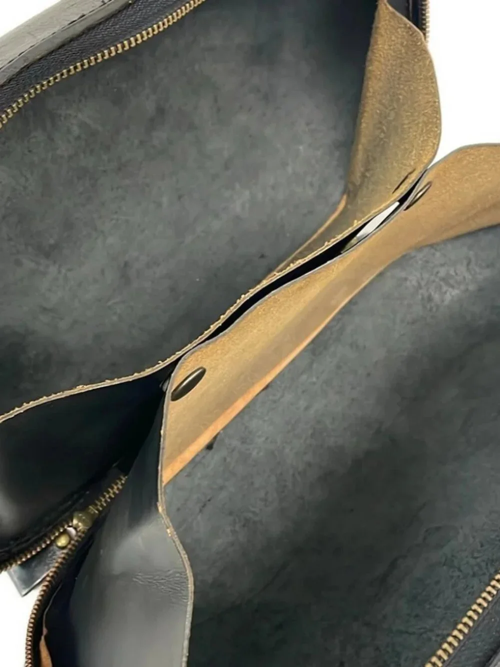 JURGEN LEHL Black Leather Shoulder Bag